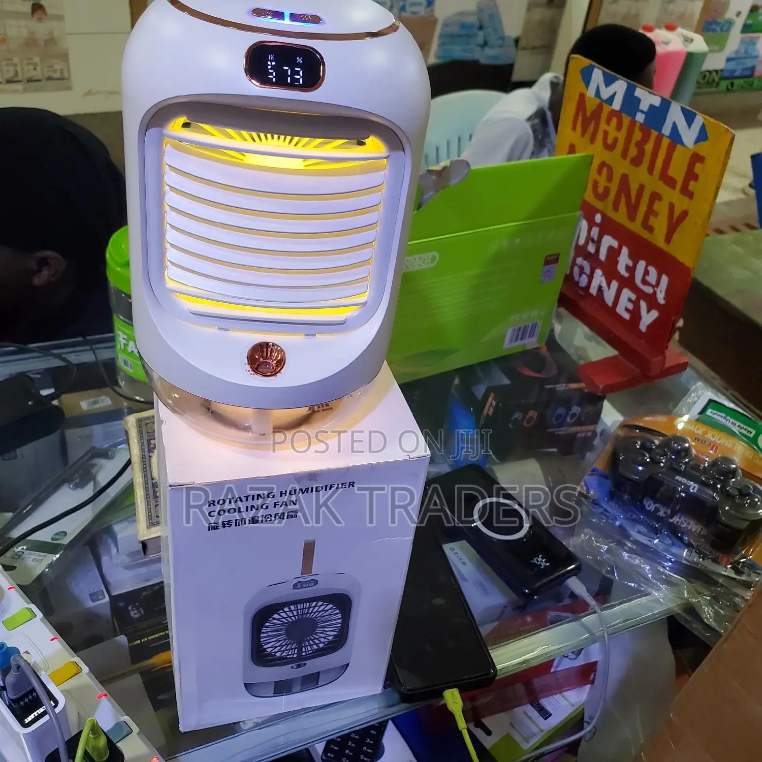Mini Air Conditioner Humidifier 3 Speeds Air Cooler Fan
