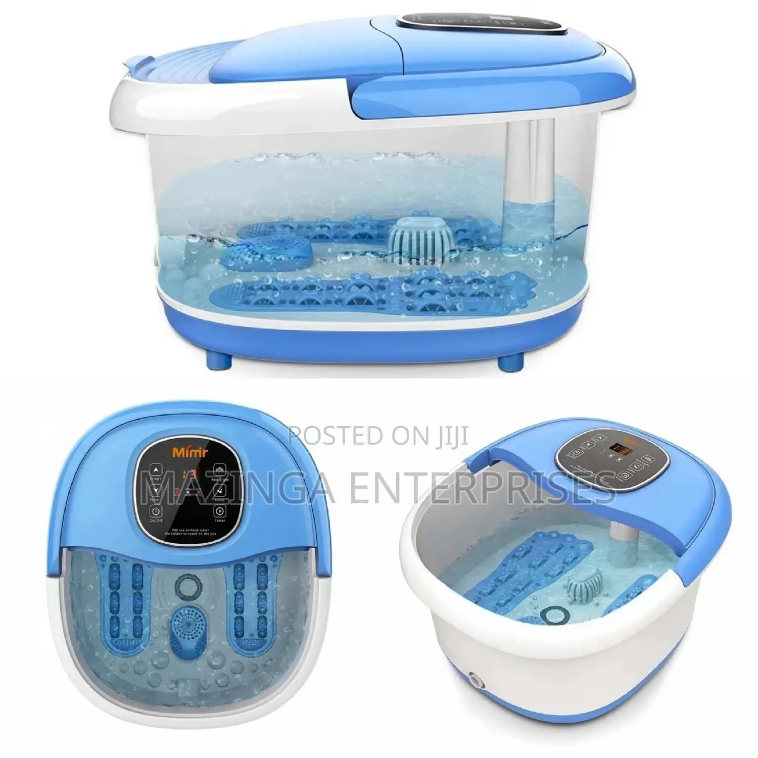 Heated Foot Spa Massager With Bubble Vibration