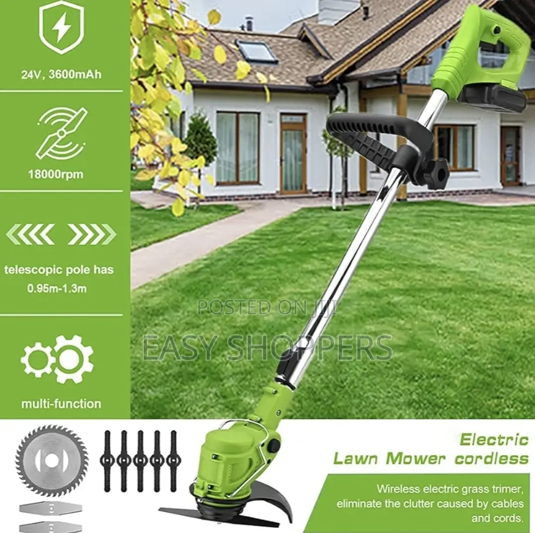 Cordless Grass Trimmer Cutters Heavy Duty Garden Lawn