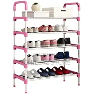 5 Layer Stainless Steel Stackable Shoes Rack Organizer