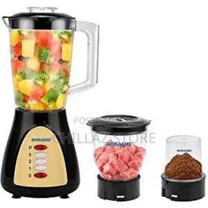 SONASHI 3 in 1 Blender Black SB-160N – 3 Speed,