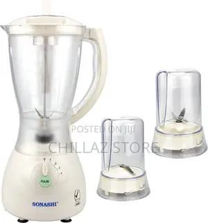 SONASHI 3 in 1 Blender SB-133 – 4 Speed, 550W