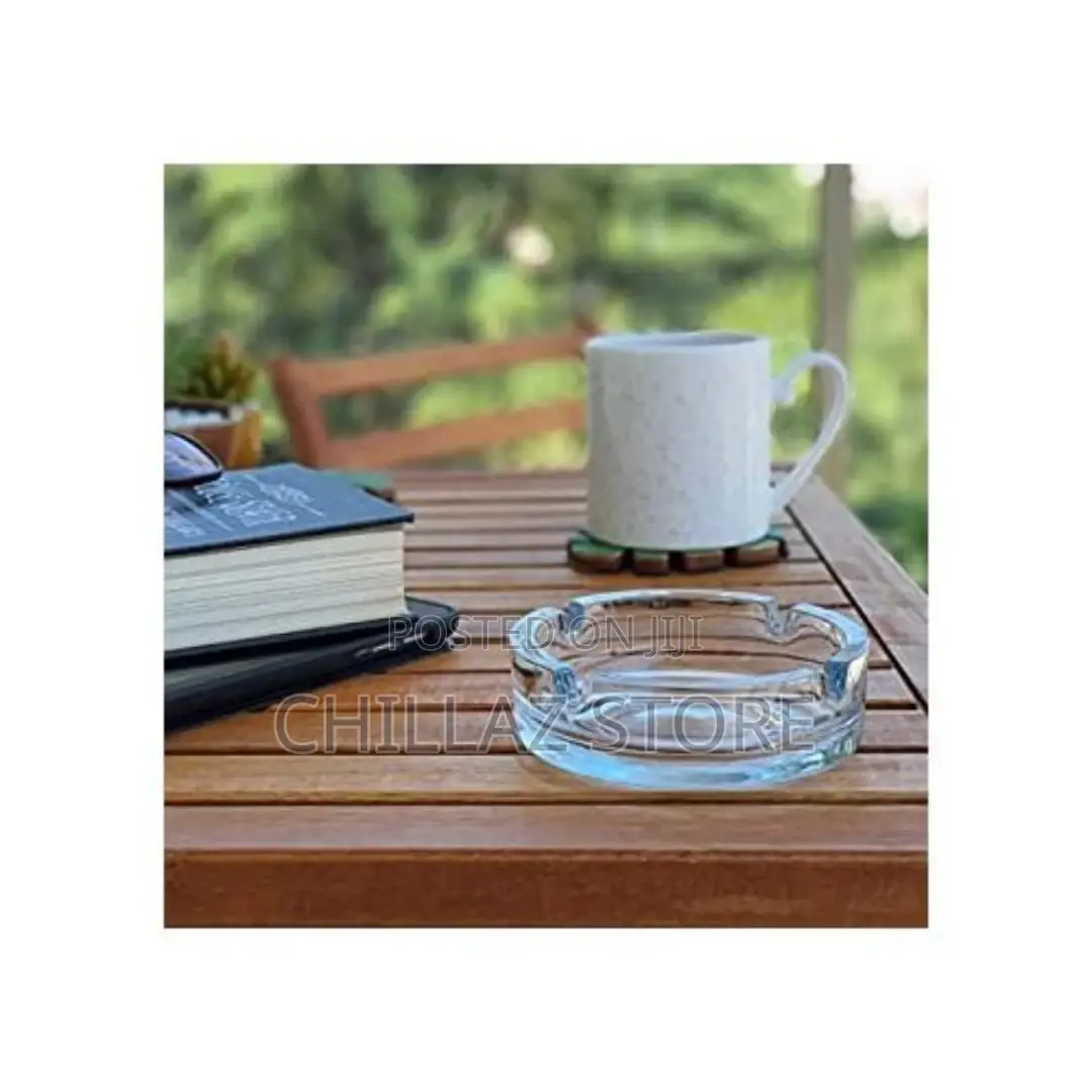 Glass Ashtray for Cigarettes, Portable
