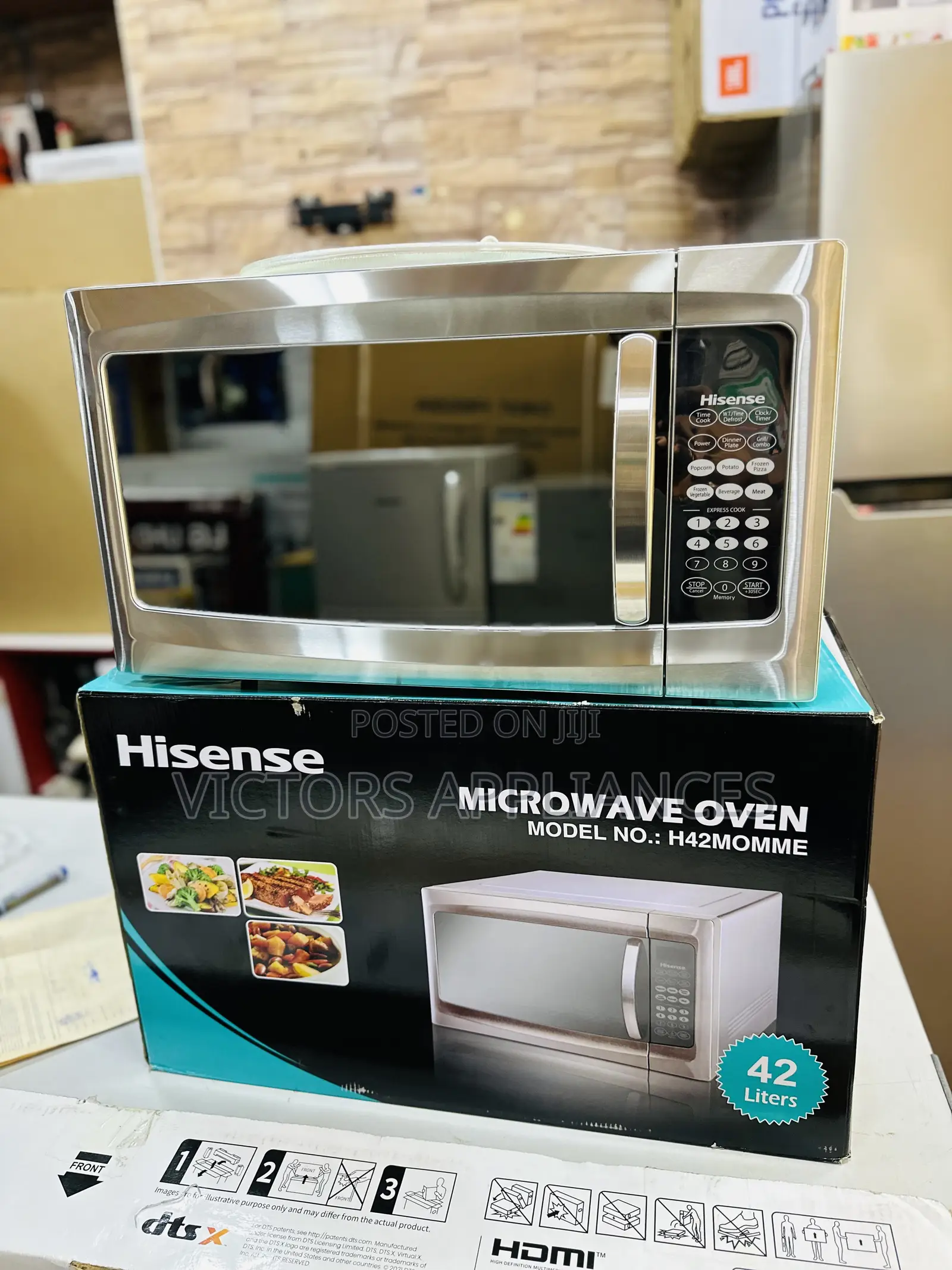 Hisense 42L Digital Microwave Oven WTH Grill Stainless Steel