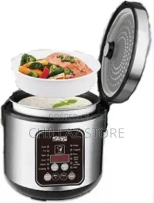 DSP 8 Litre Multi-Functional Rice Cooker Steamer Pan, Silver