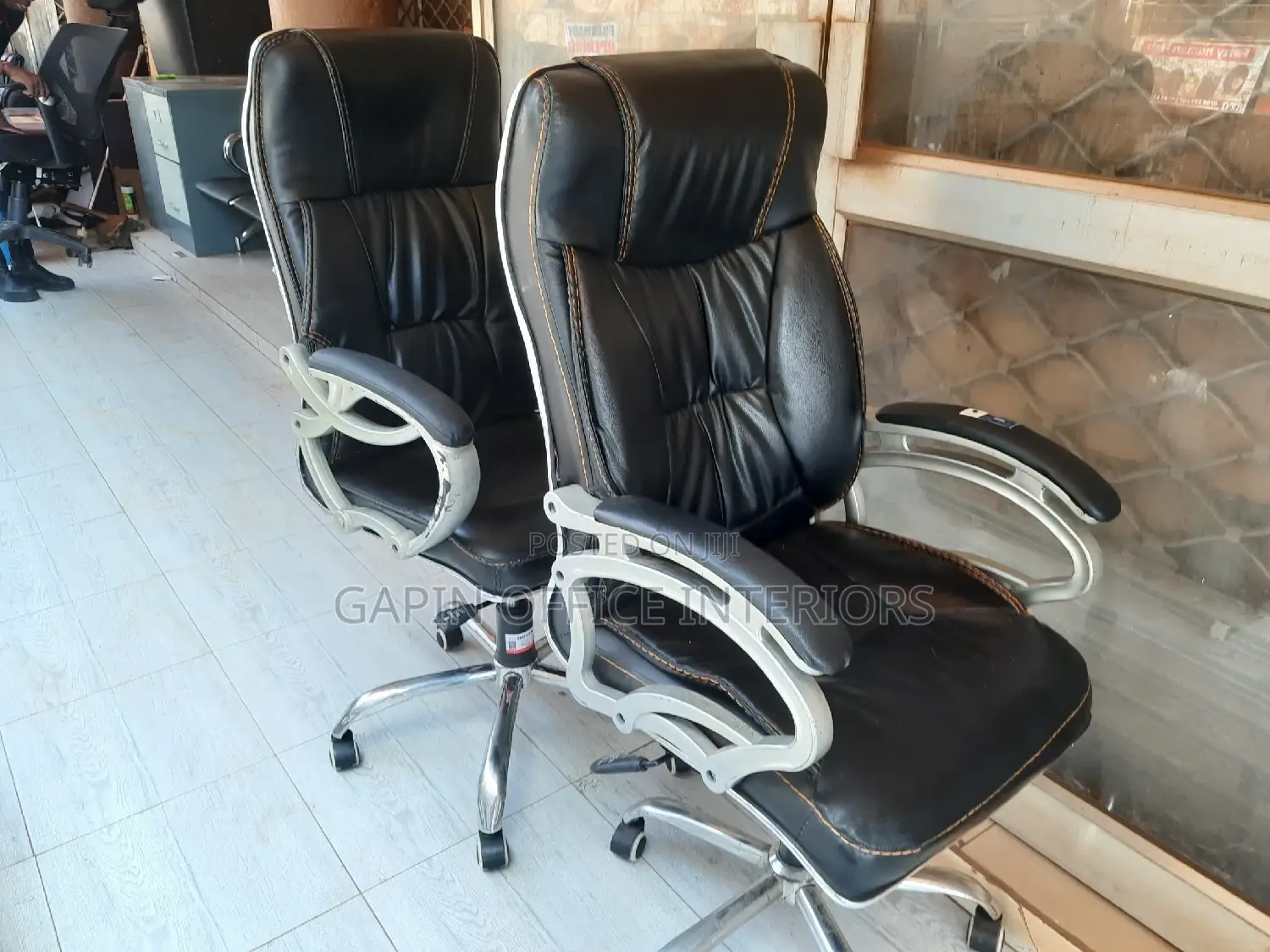 Long Back Adjustable Chairs, 2 Pieces