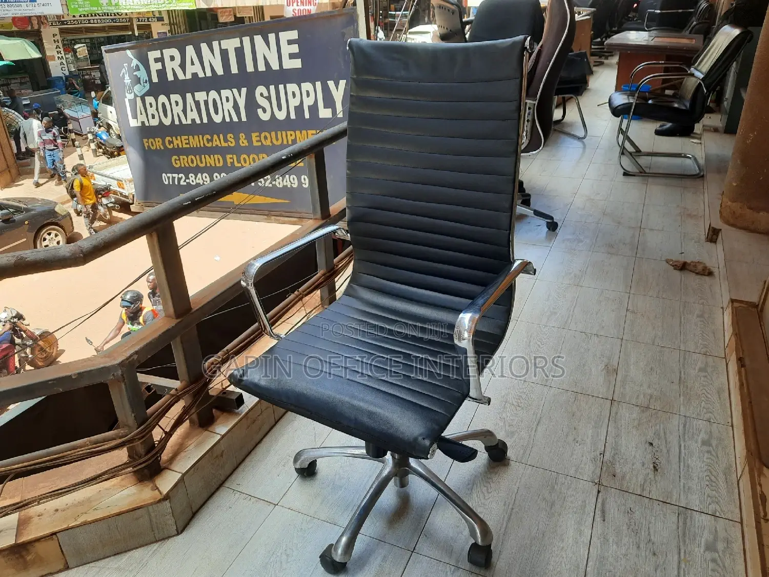 Long Back Leathered Office Chair