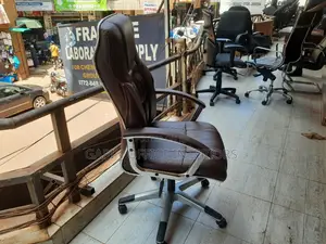 Brown Long Back Office Chair
