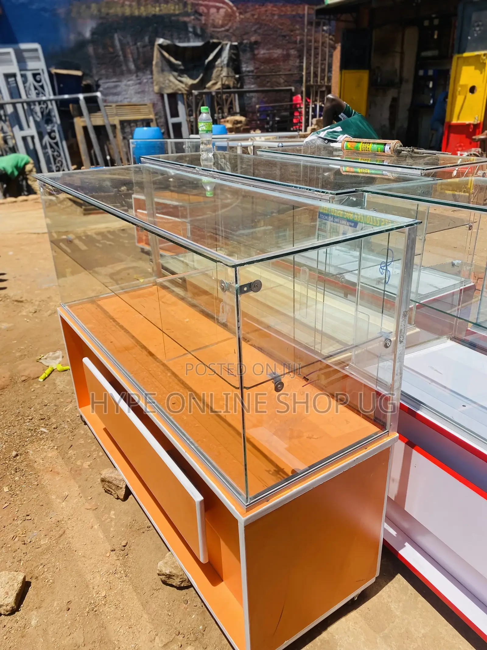 4ft Orange Counter Tables