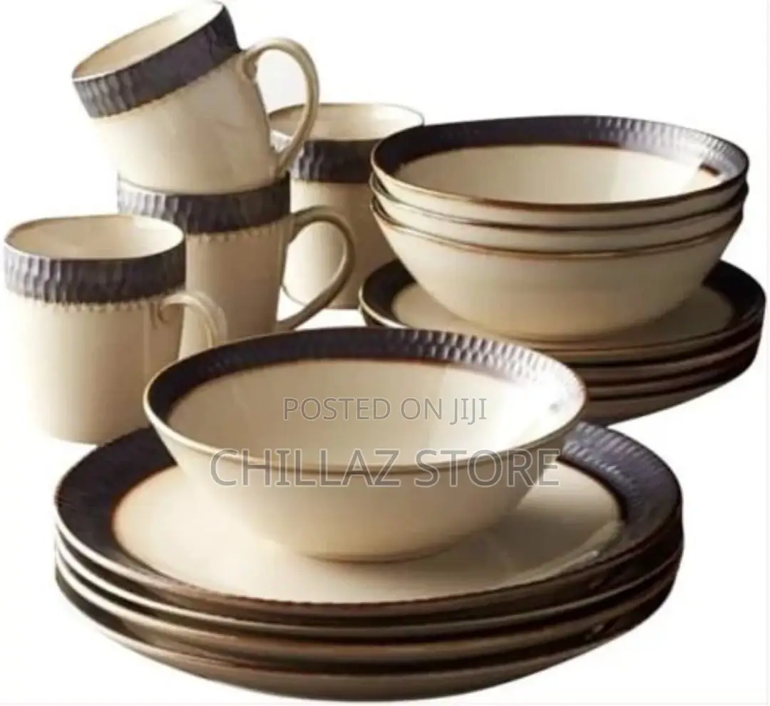 Lightbox
24 Piece Gold Line Dinner Set, Cream