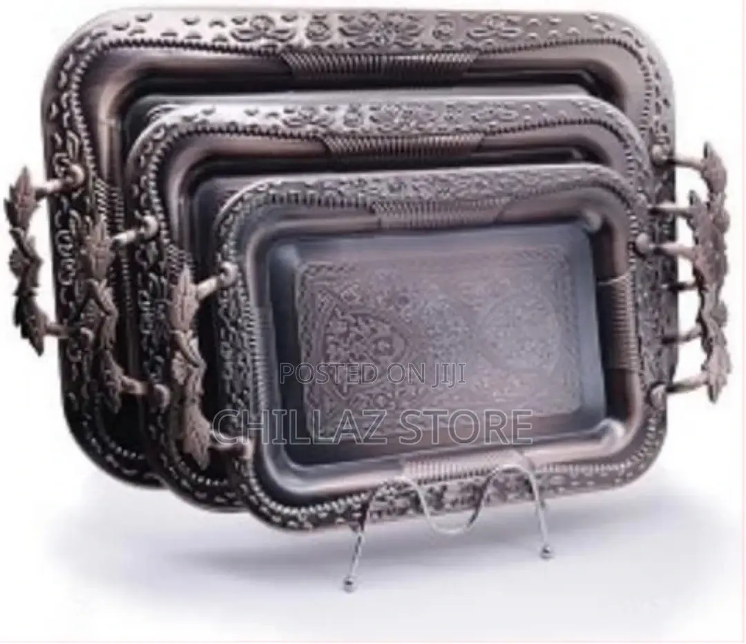 3 Piece Metallic Trays – Copper