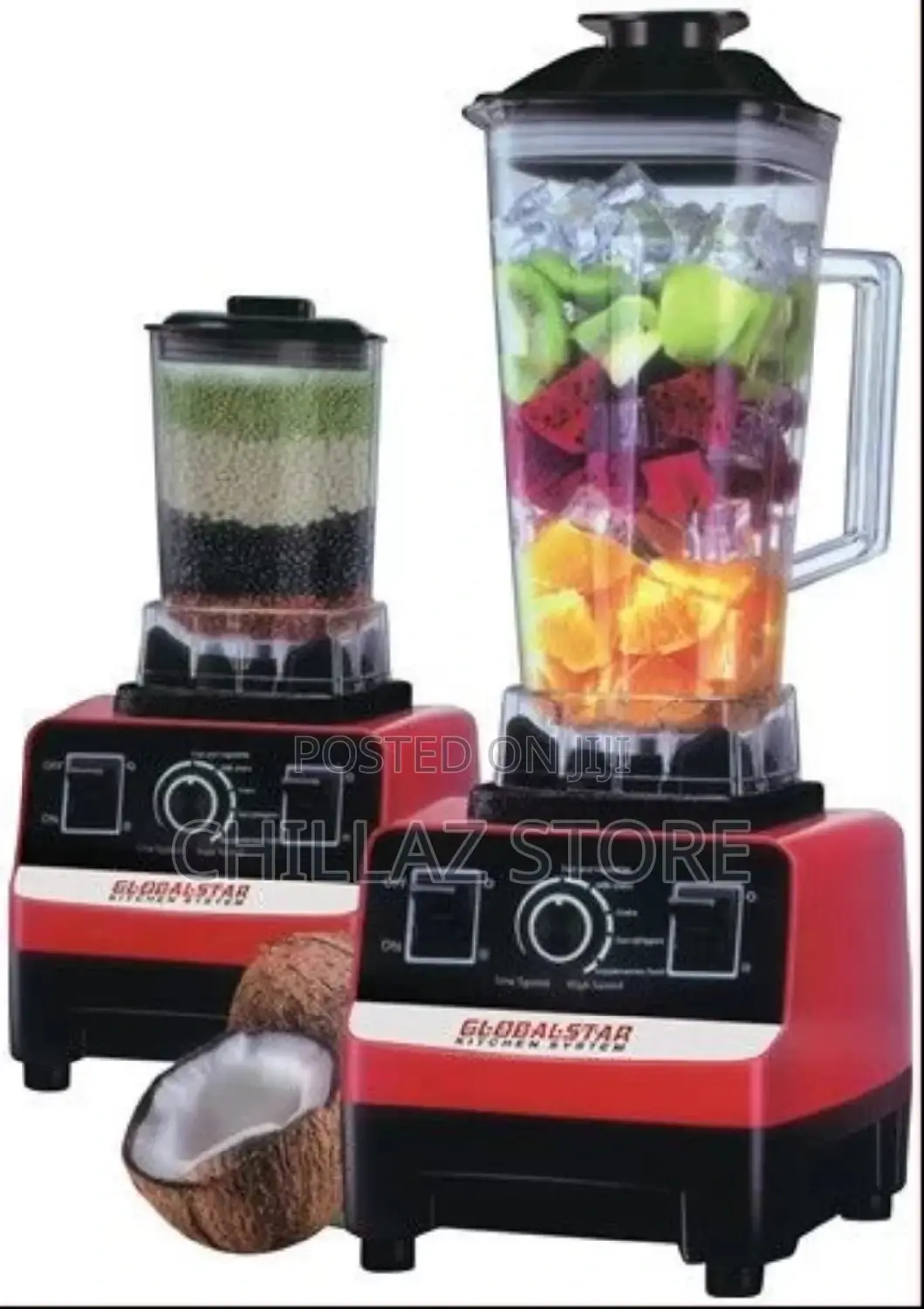 Global Star Juice Blender 2 Litres 2 in 1 GS-1589 – Red