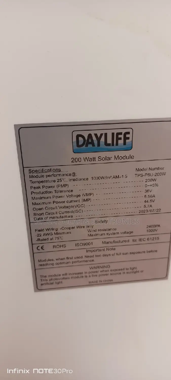 Dayliff Solar Panel