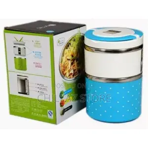 2 Layer Steel Food Insulated Lunch Box Container Tiffin