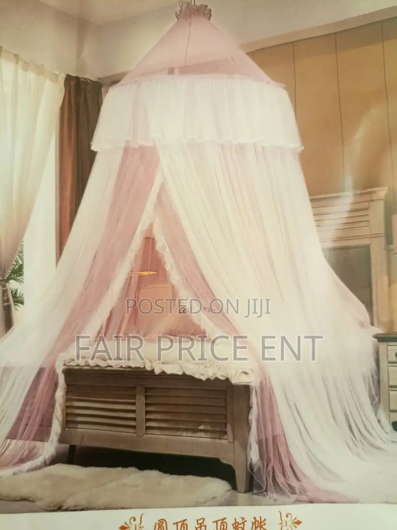 Double Layer Super Round Mosquito Net.6x6.( White)