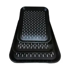 3 PCS of Rubber Non-Slip Serving Trays Platters-