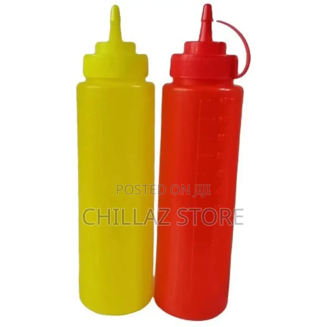 2 PCS Plastic Squeeze Dispenser Vinegar Oil