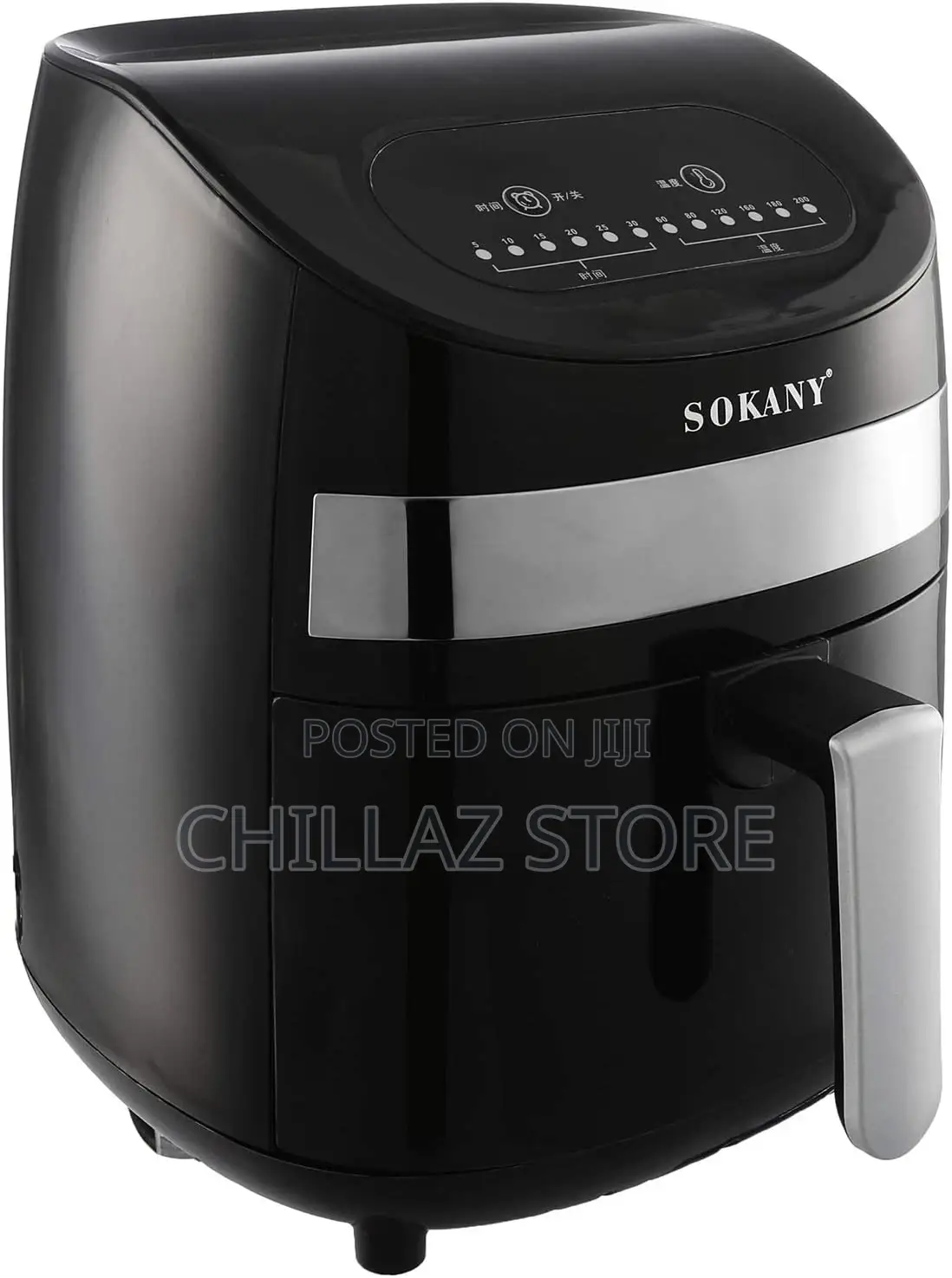 Sokany AF-006B Air Fryer, 3 Liters – Black (International