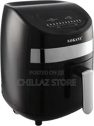 Sokany AF-006B Air Fryer, 3 Liters – Black (International