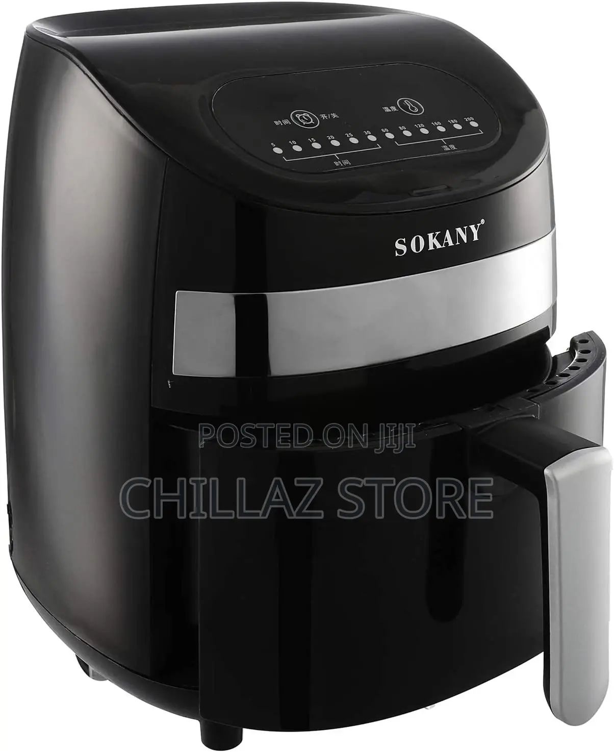 Sokany AF-006B Air Fryer, 3 Liters – Black (International