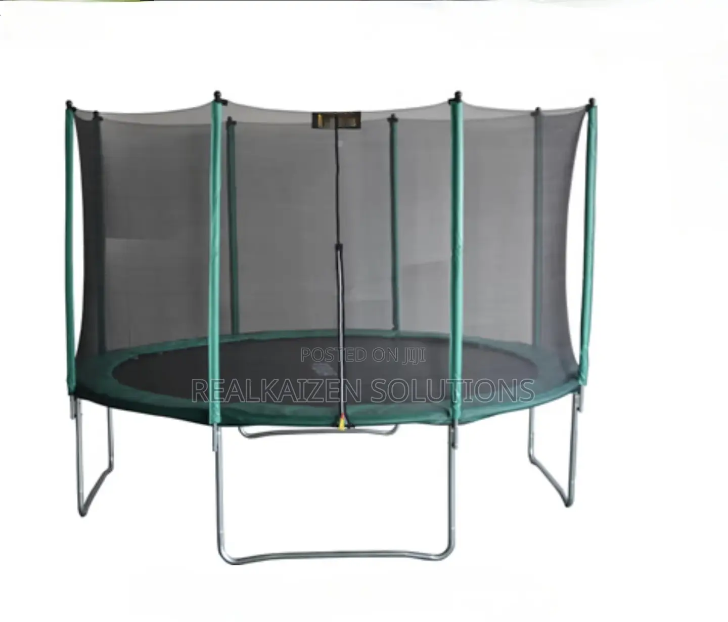 12ft Top Quality Army Green Trampoline Spring Pad Safety Net