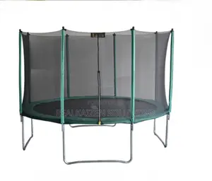 12ft Top Quality Army Green Trampoline Spring Pad Safety Net