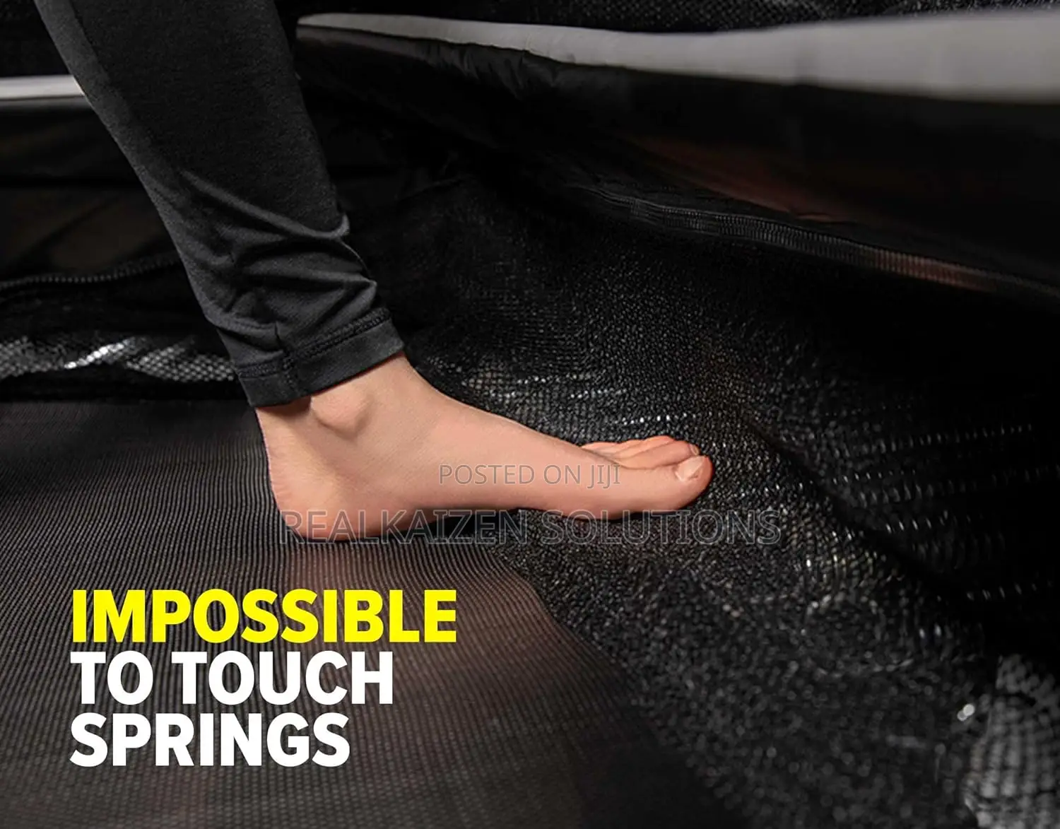 12ft Top Quality Army Green Trampoline Spring Pad Safety Net