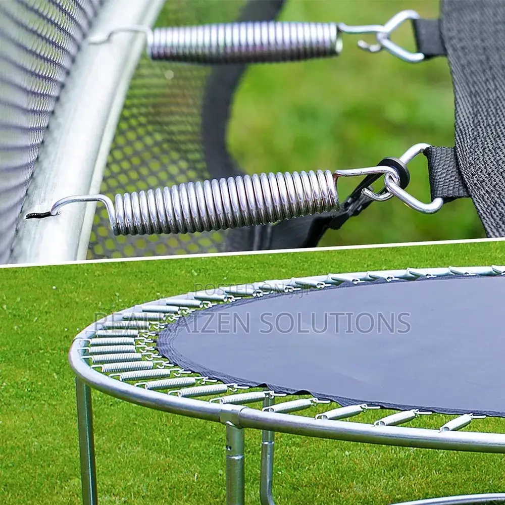 12ft Top Quality Army Green Trampoline Spring Pad Safety Net