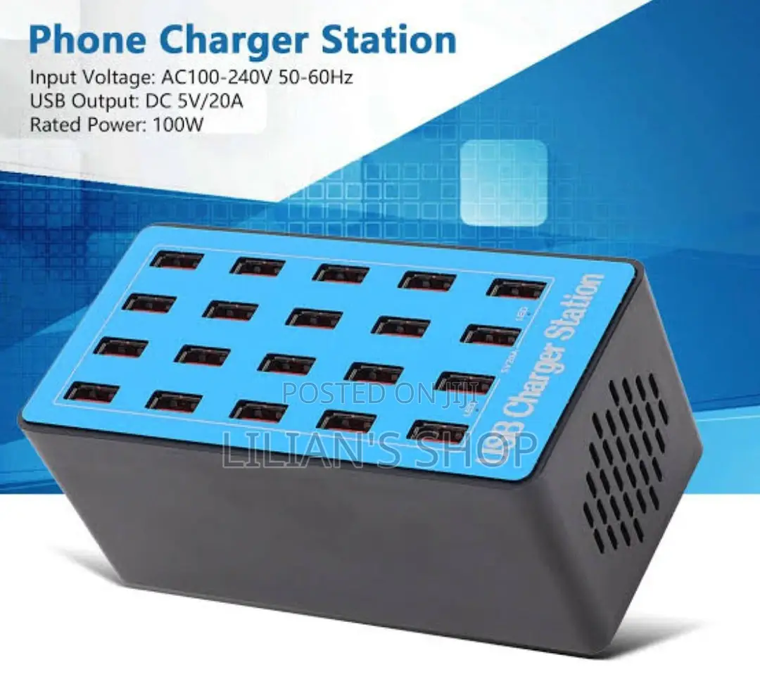 100w 20 Port Usb Hub Charger