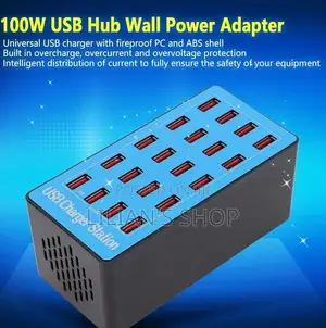 100w 20 Port Usb Hub Charger