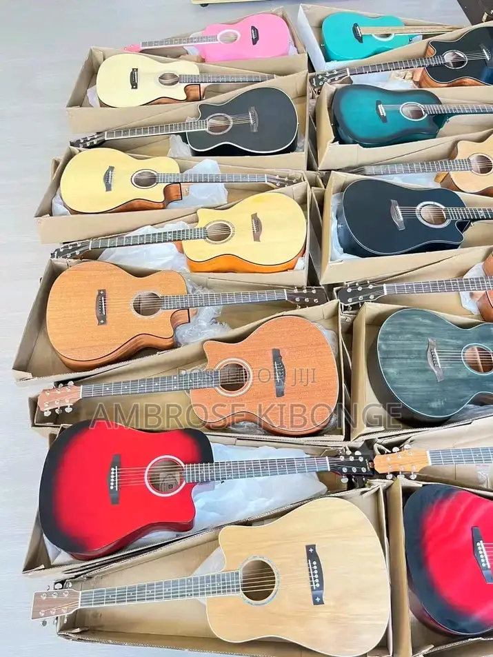 Grand Performance 41inch Powered Acoustic Guitar |Jack Cable