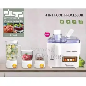 DSP 4 In1 Glass Food Processor,Extractor,Mixer, Blender