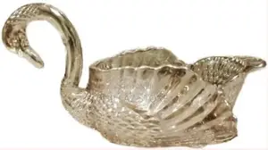 Swan Decorative Center Piece, Cookie, Candy Bowl Jar Storage