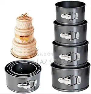 4 PCS Round Springform Tin Nonstick Cake Mould Bakeware Pan