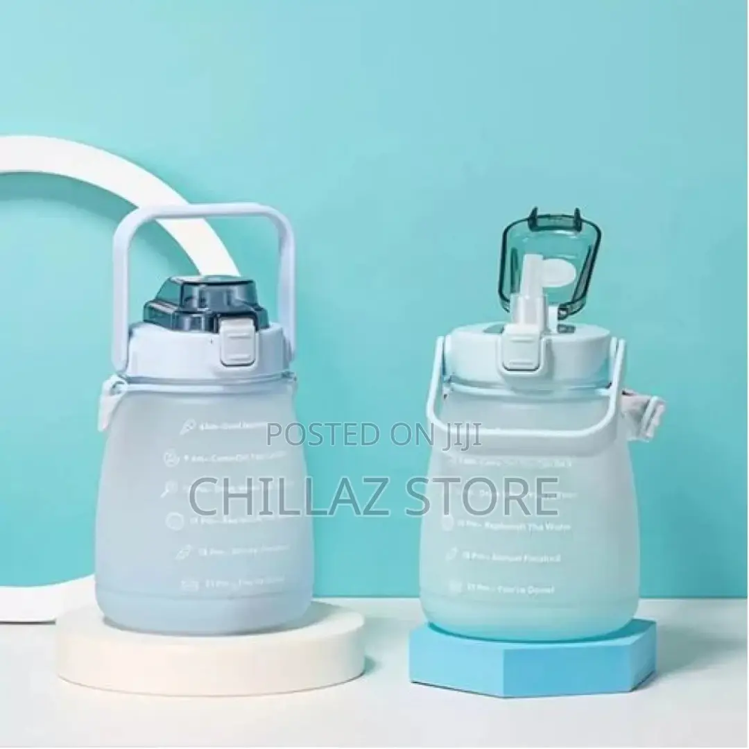 Fitness Jug Outdoor Frosted Sports Water Bottle,