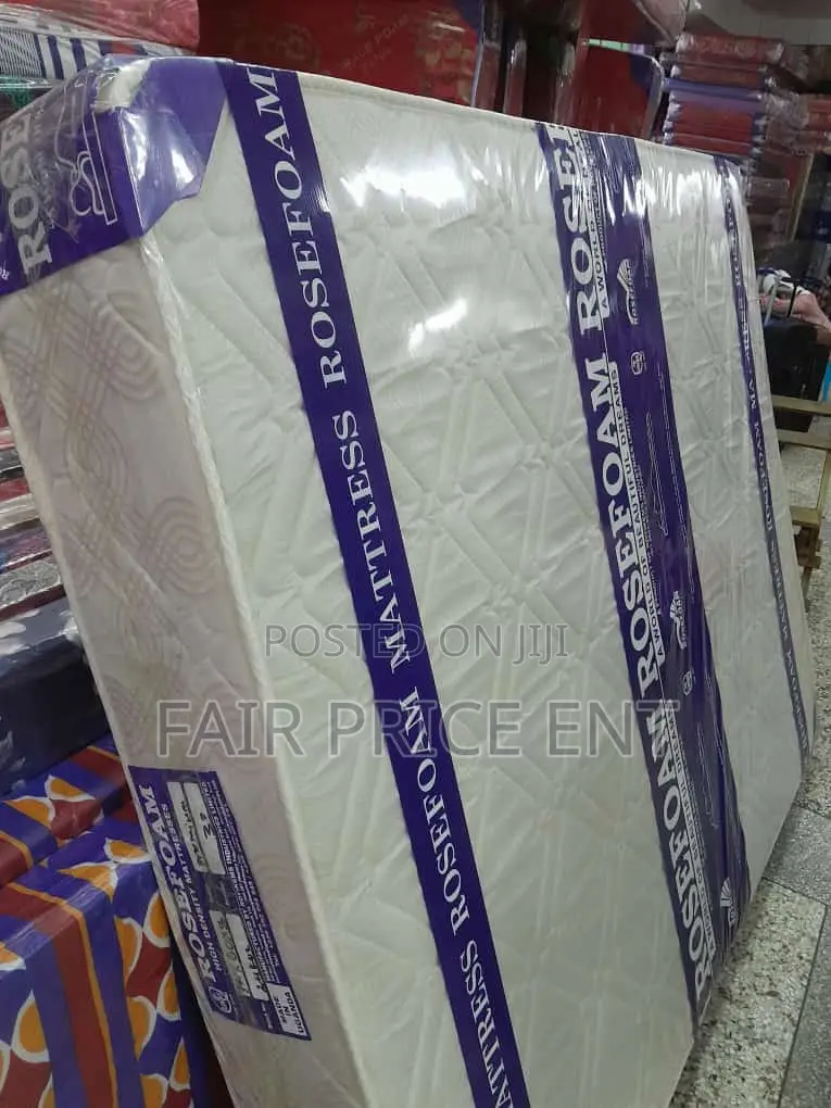 Mattress Rosefoam.Premium High Density.6*6*8inches( White)