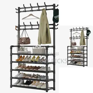 Metallic Bag ,Hat and Shoe Rack