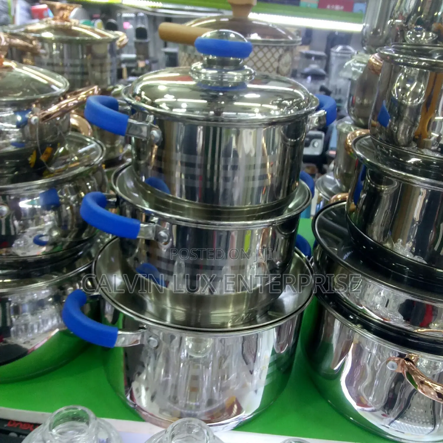 Stainless Steel Dishes 3 Pieces With Steel Covers