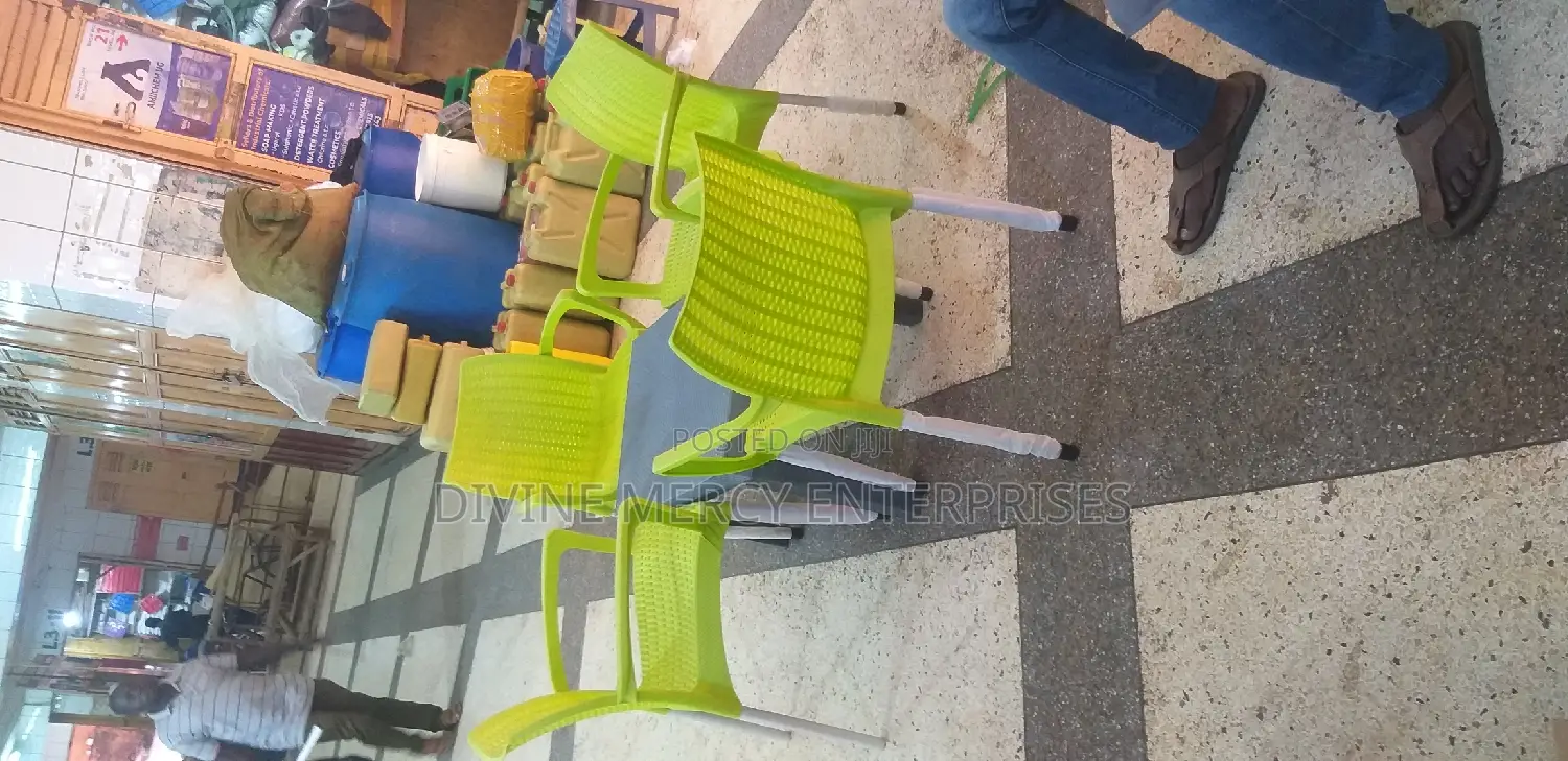 Plastic Armed Chair and Atable