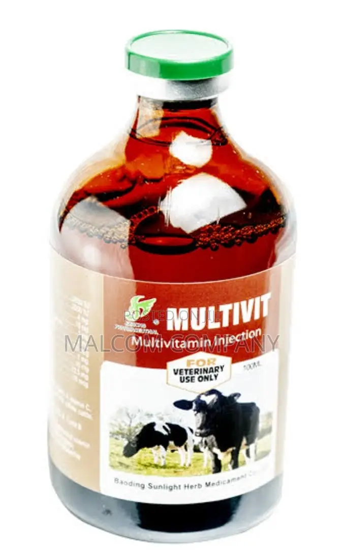 Animal Multi-Vitamin Injection for Cows, Goats, Pigs, Sheep