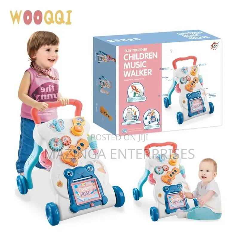 1-3yrs Infants Musical Baby Walker With Trolley Toys
