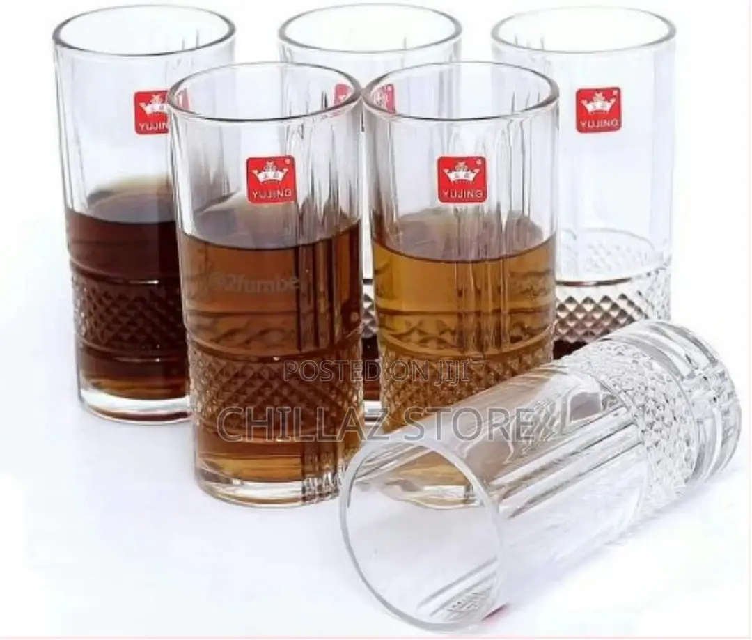 6 Pieces of Self Design Juice Glasses