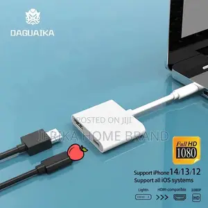 1080P iPhone to Hdmi-Compatible Adapter for for iPhone
