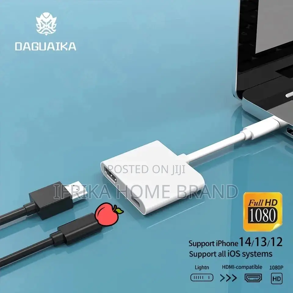 1080P iPhone to Hdmi-Compatible Adapter for for iPhone