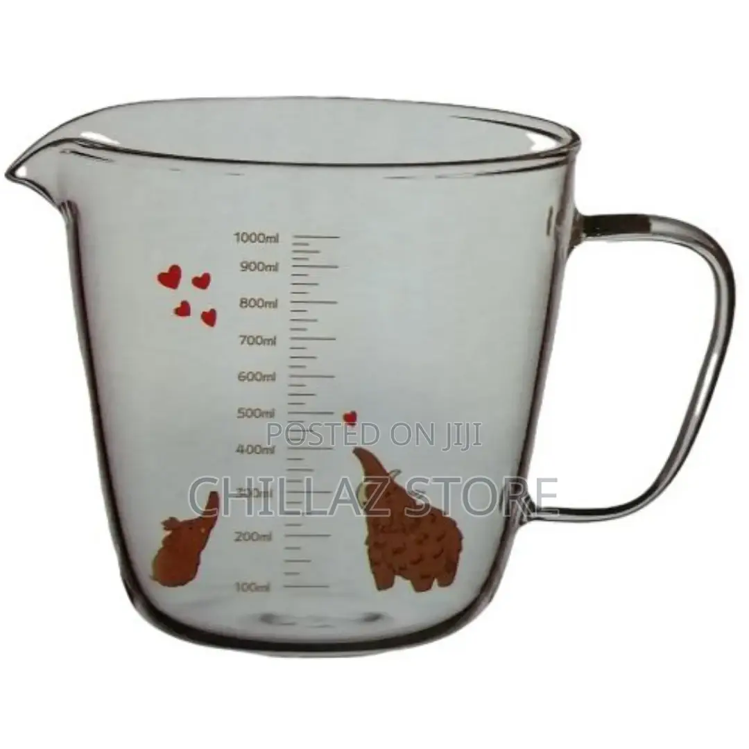 1000ml Heatproof Glass Beaker Measuring Cup With Handle