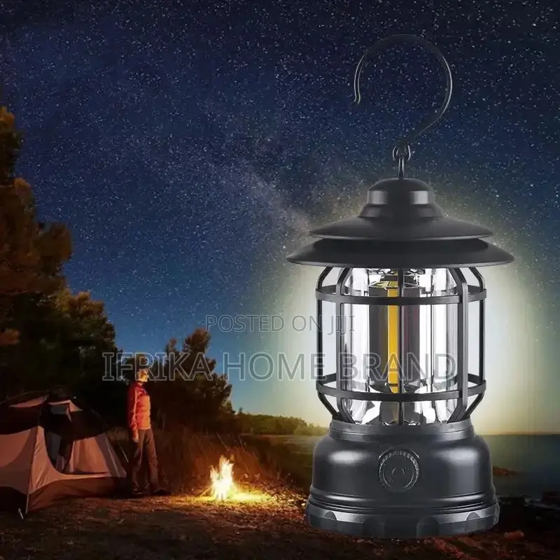 Mini LED Camping Lantern Warm White USB Travel Tent Lamp