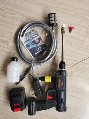 21v Portable Small Black High Pressure Car Gun Washer Dirty