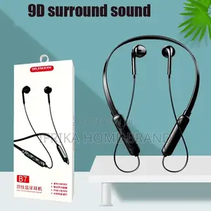 Portable Wireless Bluetooth Headset Neckhanging 9D Surround