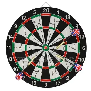 Photo - 36CM Professional Double-Sided Flocking Dart Board Steel