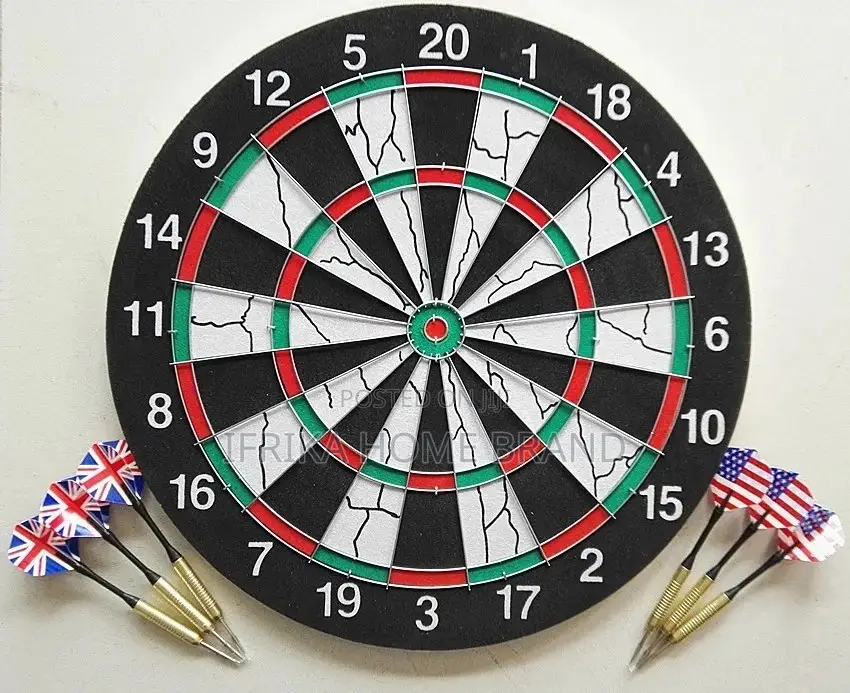 36CM Professional Double-Sided Flocking Dart Board Steel